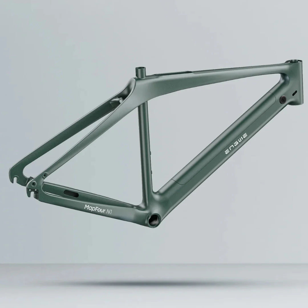Electric bicycle Engwe MapFour N1 AIR – bare frame in dark green colour