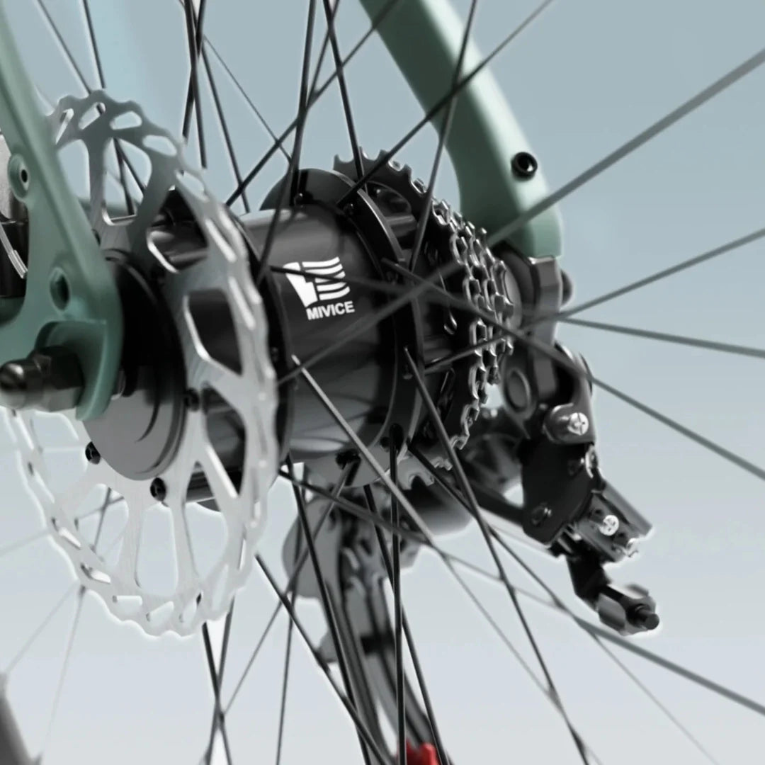 Electric bicycle Engwe MapFour N1 AIR – rear hub motor and disc brake