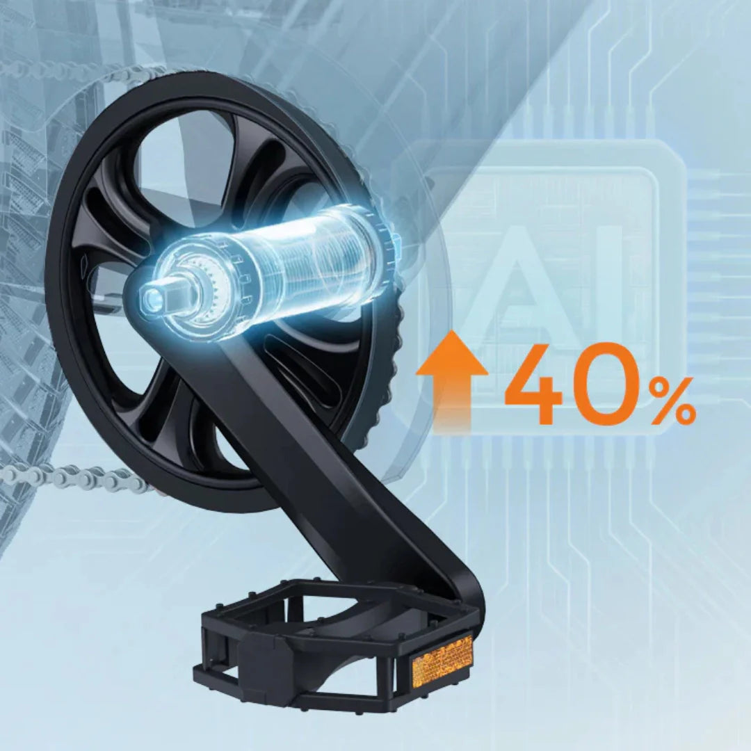 Electric bicycle Engwe P275 SE – pedal assist system infographic