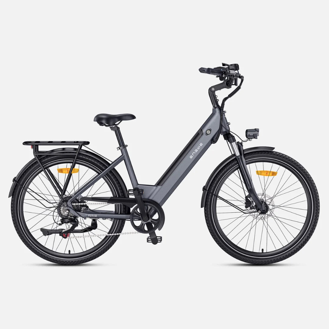 Electric bicycle Engwe P275 SE – side view, dark grey colour variant