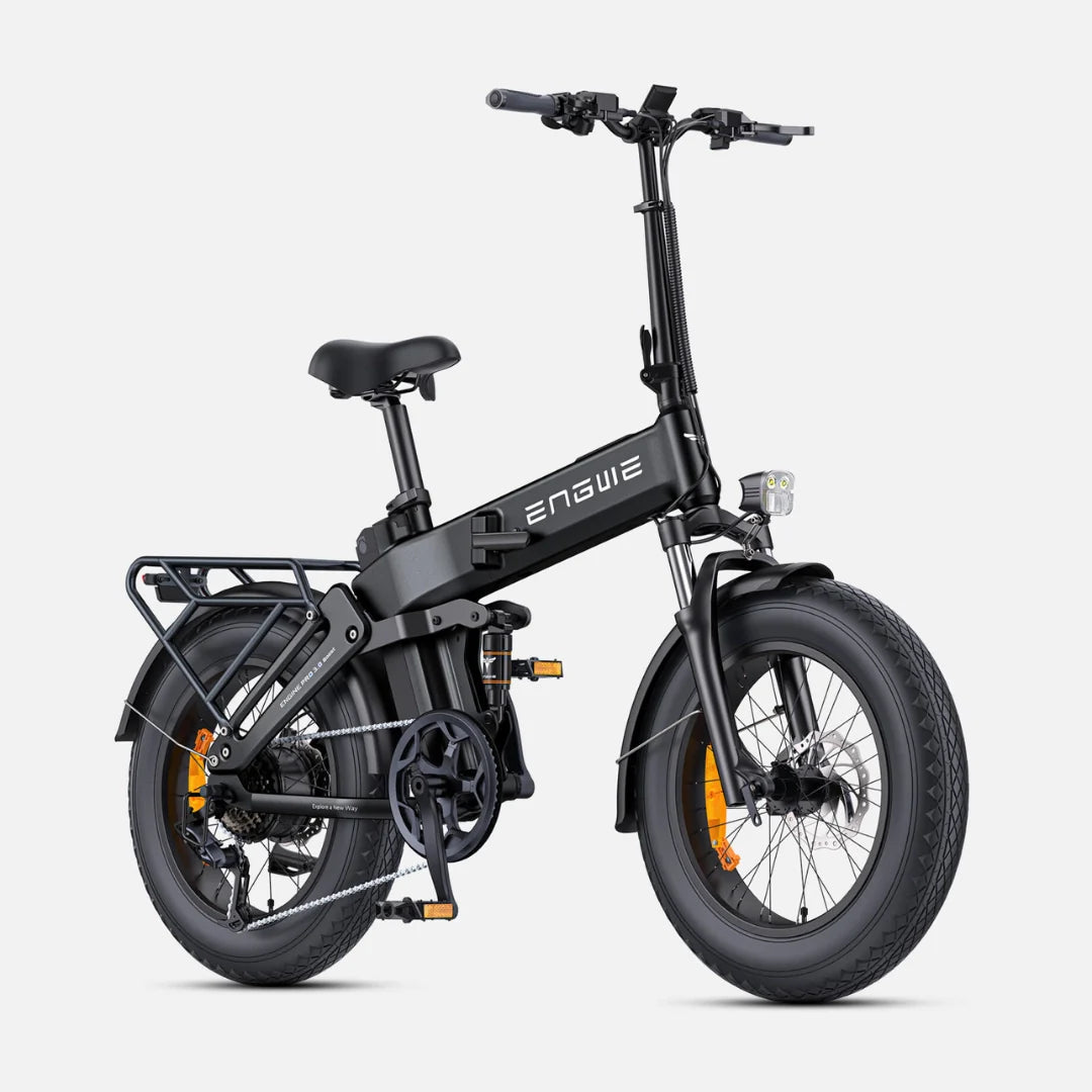 Electric bicycle Engwe Engine Pro 3.0 Boost – front three-quarter view, black colour variant