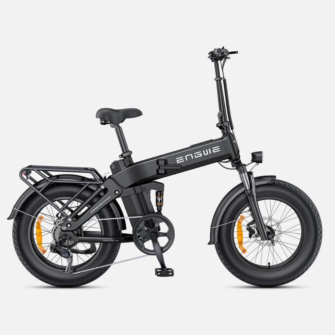 Electric bicycle Engwe Engine Pro 3.0 Boost – side view, black colour variant