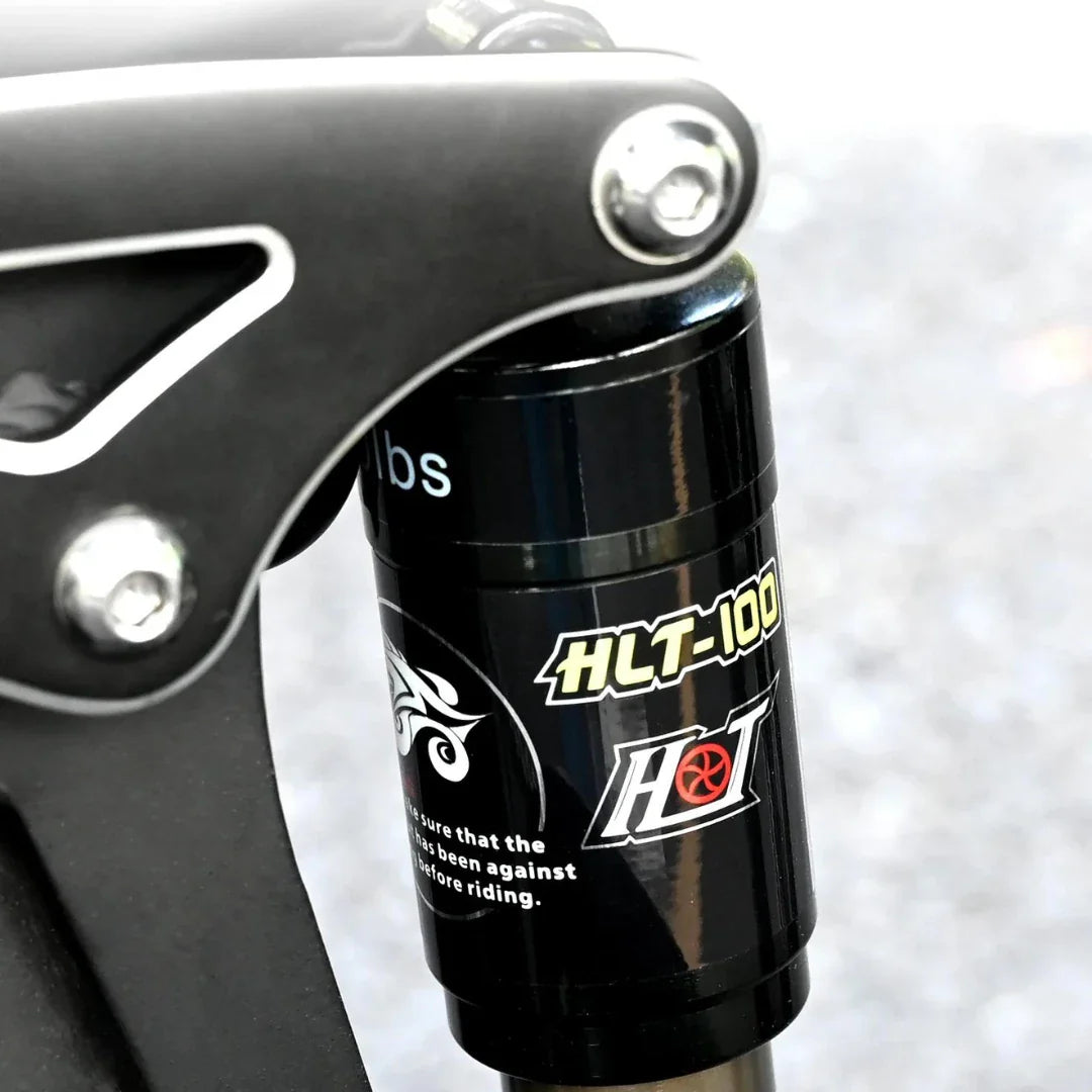 Electric bicycle Engwe Engine X – rear suspension detail close-up