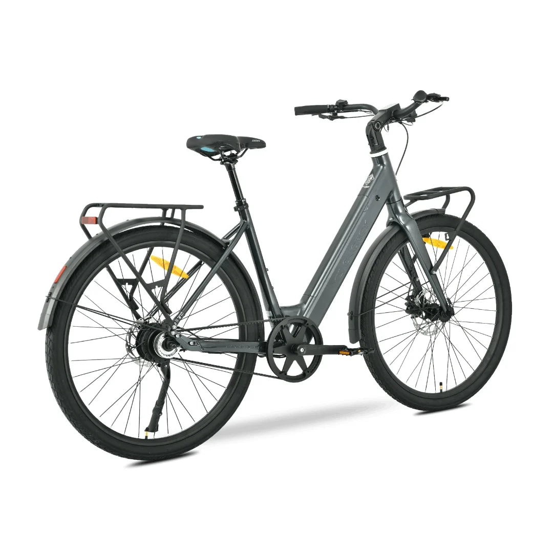 Electric bicycle MS Energy Zorya PLUS – grey colour variant, side view