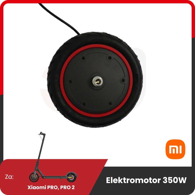 Motor eléctrico para Xiaomi Pro 350W – rueda de motor con llanta roja