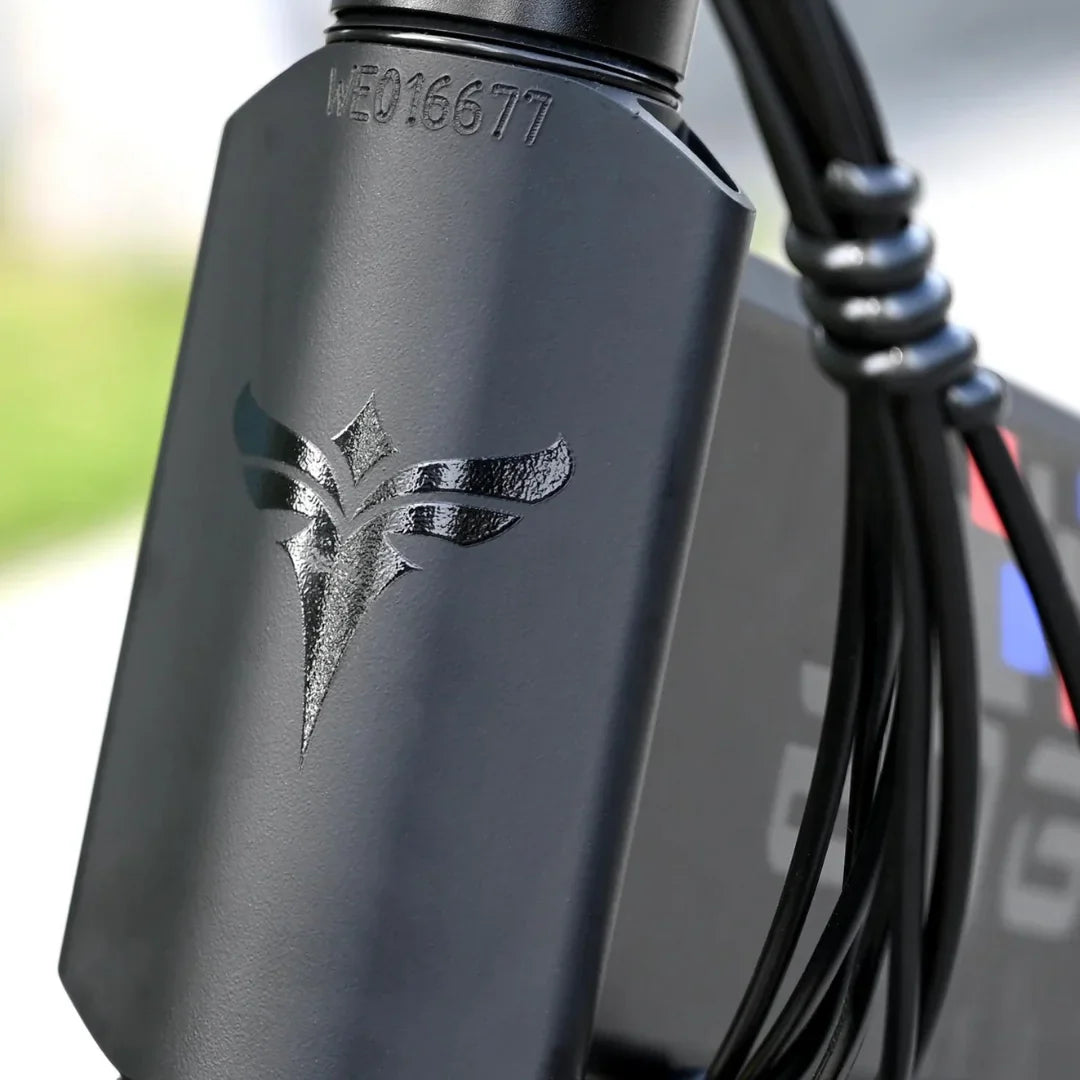 Electric Bike Engwe Engine X features a sleek design, showcasing a detailed logo and sturdy frame.