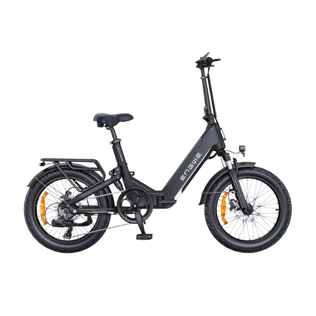 Electric bicycle Engwe L20 3.0 Boost – side view, black colour variant