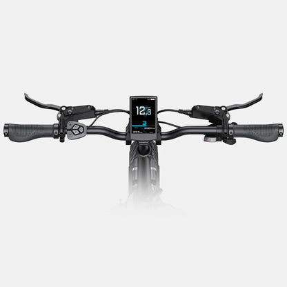 Electric Bike Engwe L20 3 0 Pro, featuring a sleek handlebar with digital display and control buttons.