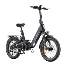 The Electric Bike Engwe L20 3 0 Pro features a sleek black design, adjustable seat, and sturdy frame.
