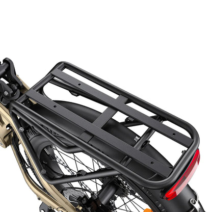 Electric Bike Engwe L20 3 0 Pro features a robust rear rack perfect for carrying cargo and essentials.