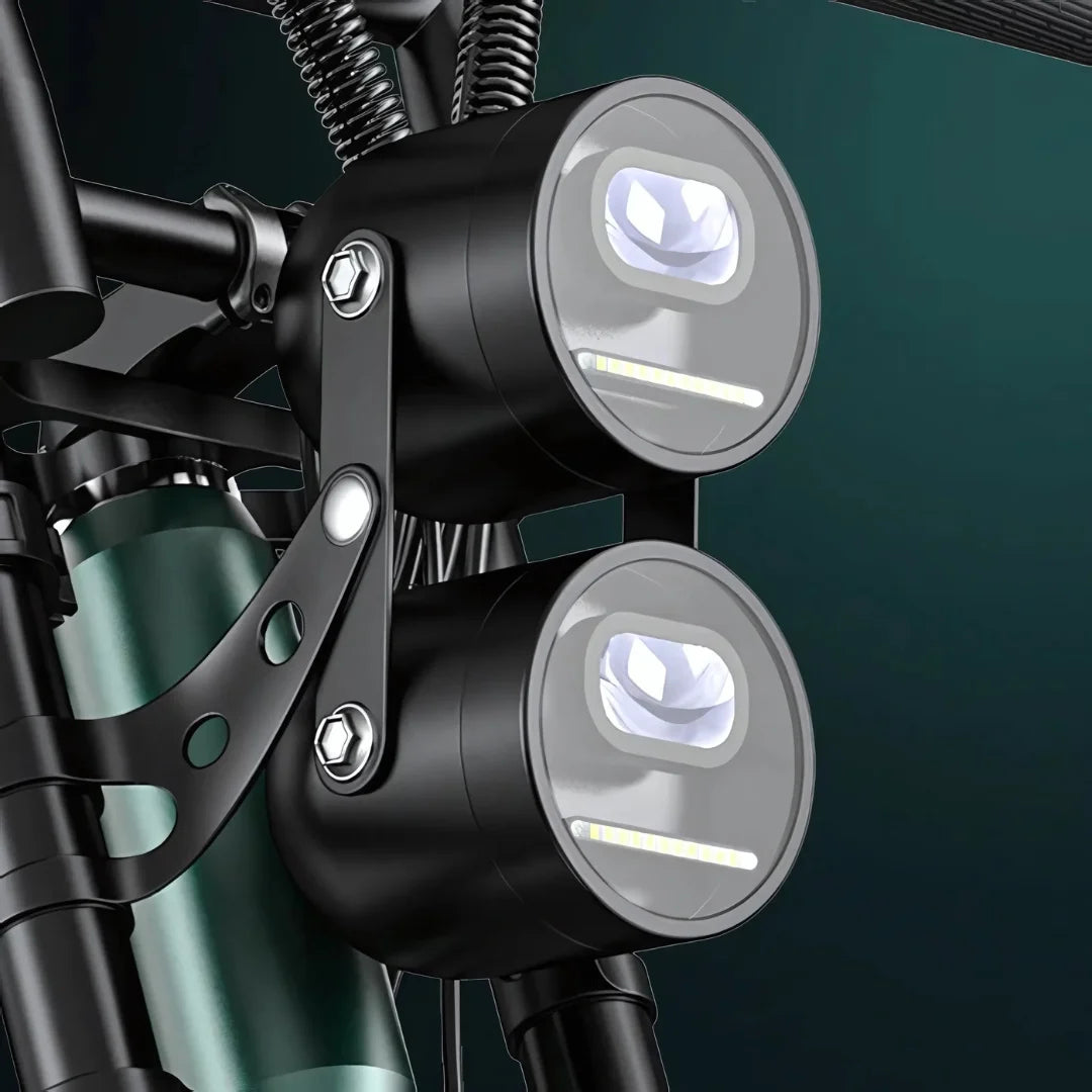 Electric bicycle Engwe M20 – dual front headlights