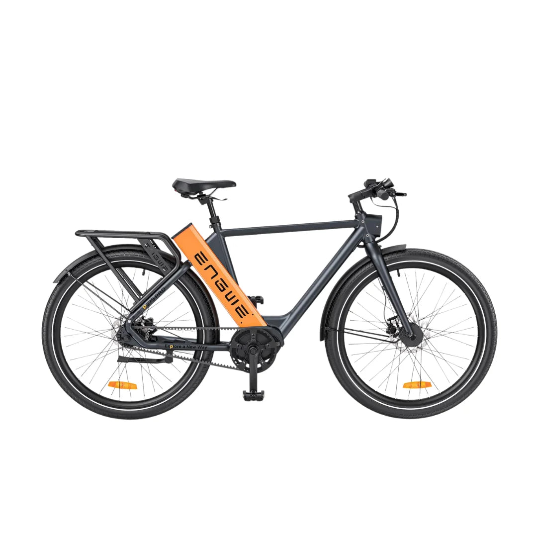 Electric bicycle Engwe P275 Pro – side view, orange battery variant