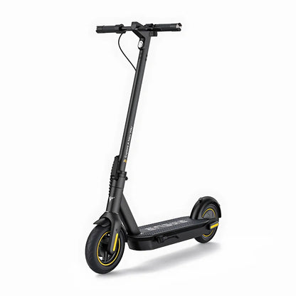 Electric Scooter Engwe Y10 features a sleek black design, durable tires, ergonomic handlebar, and sturdy frame.