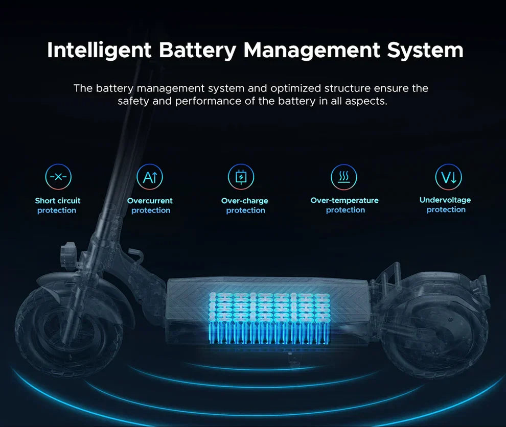 Electric Scooter Engwe Y600s features an intelligent battery management system ensuring safety with various protections.