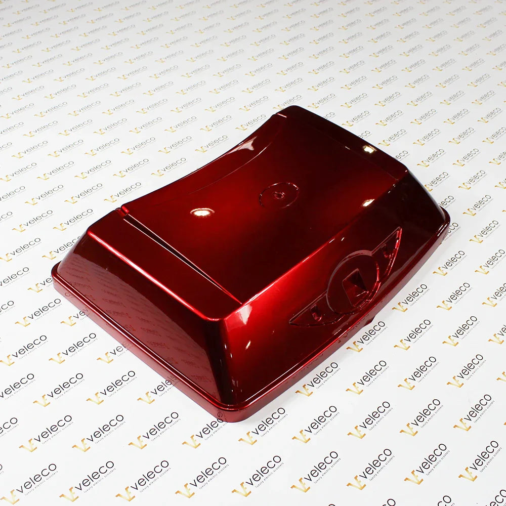 Red Lockbox upper piece for Veleco FASTER and Veleco DRACO – red lockbox upper piece, angled view