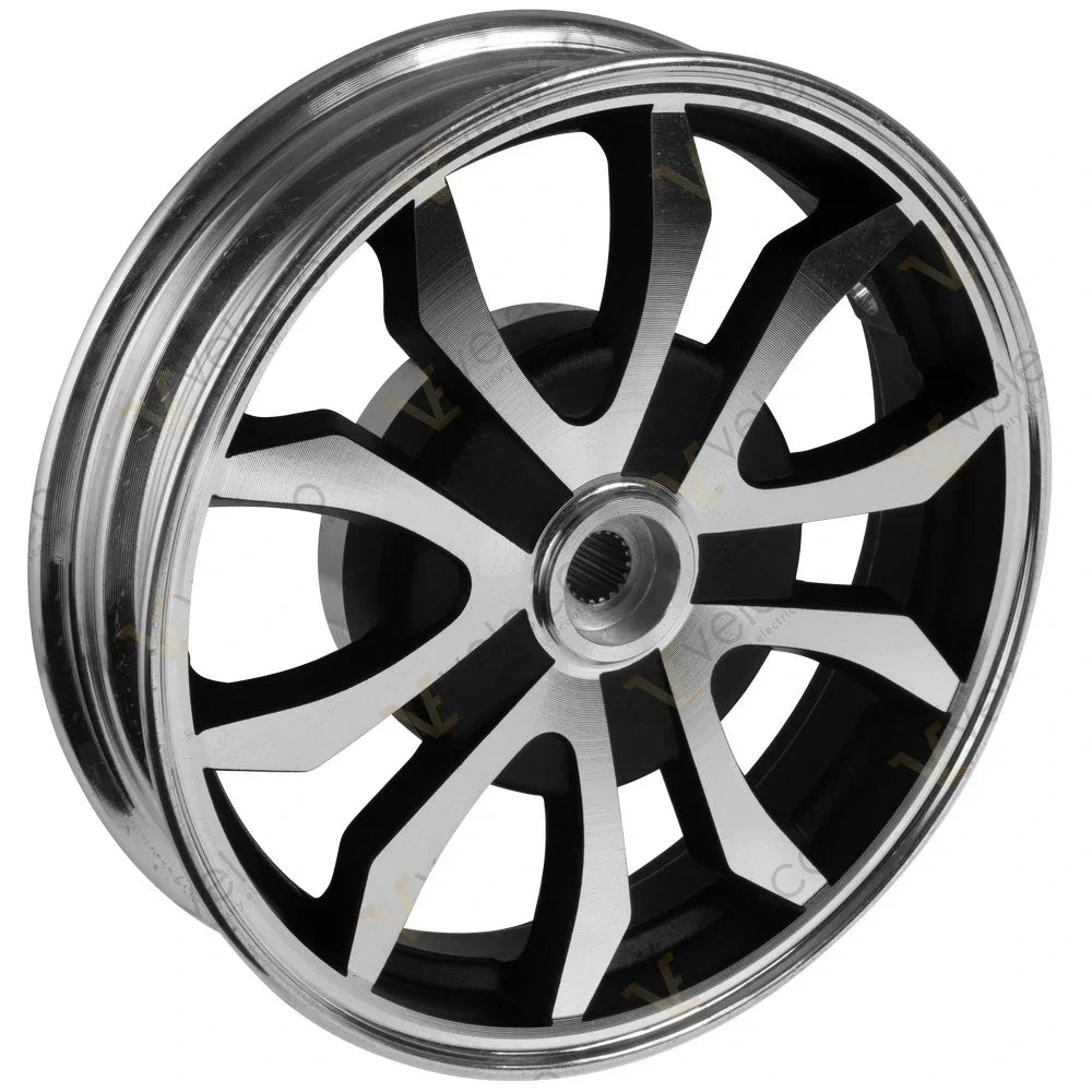 Rear Rim for Veleco Faster – silver and black rear rim