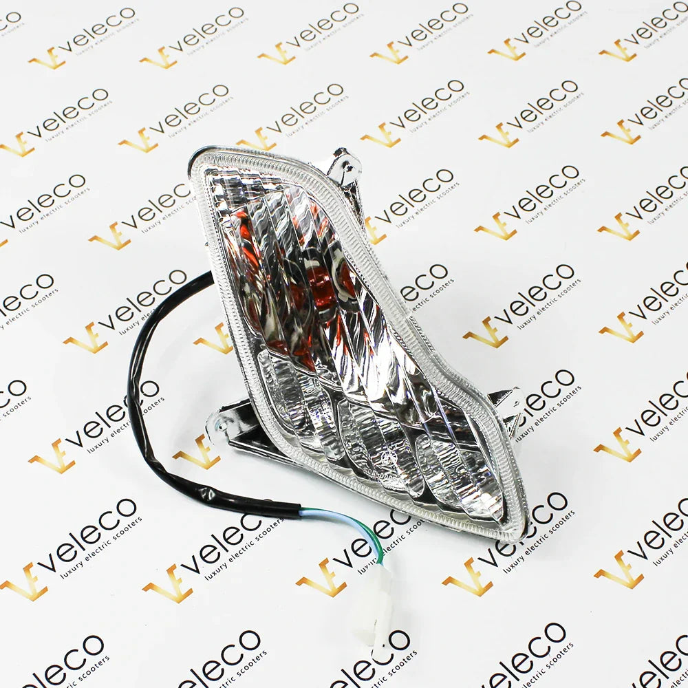 Right Front Turning Signal for Veleco Faster – clear plastic turning signal with wires