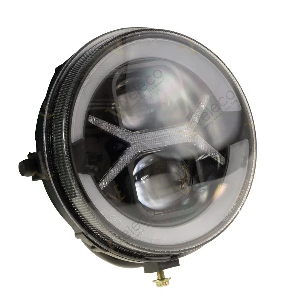 Headlight for Veleco Faster – front three-quarter view