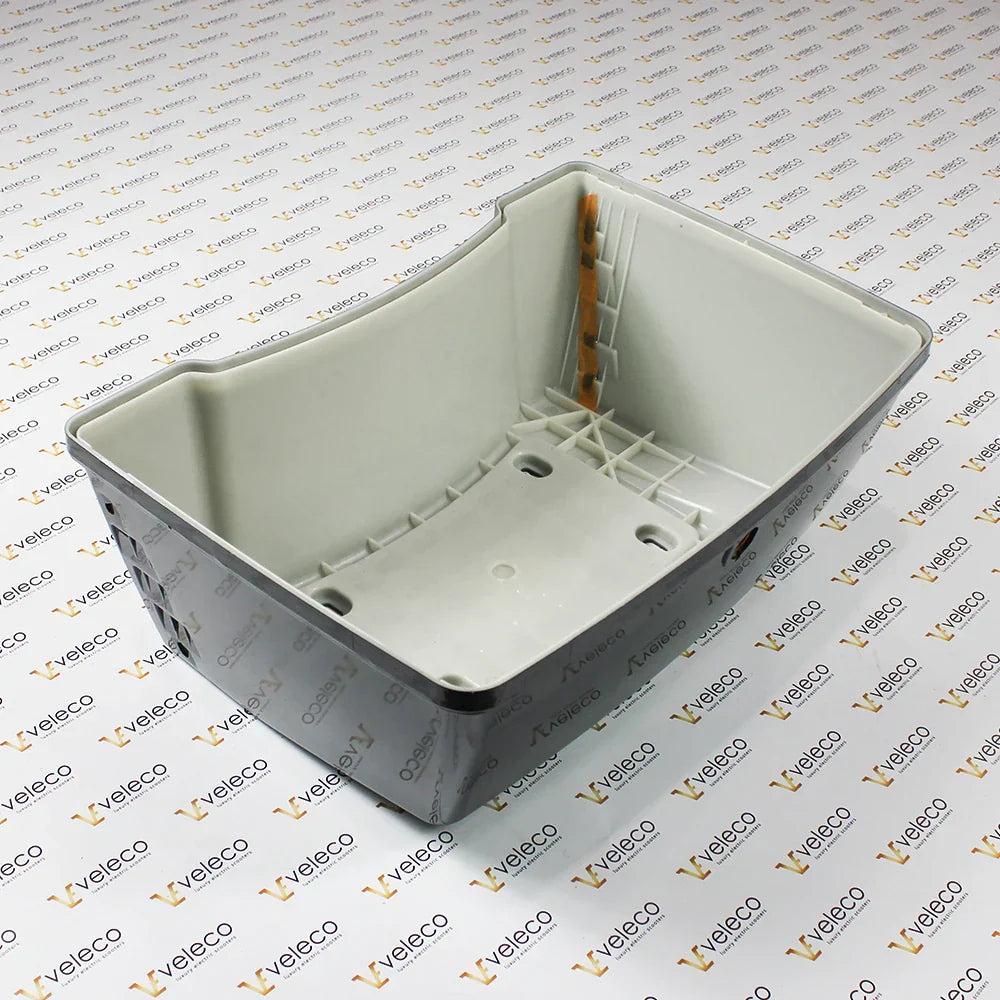Gray Lockbox bottom piece for Veleco FASTER and Veleco DRACO – gray lockbox bottom piece, interior view