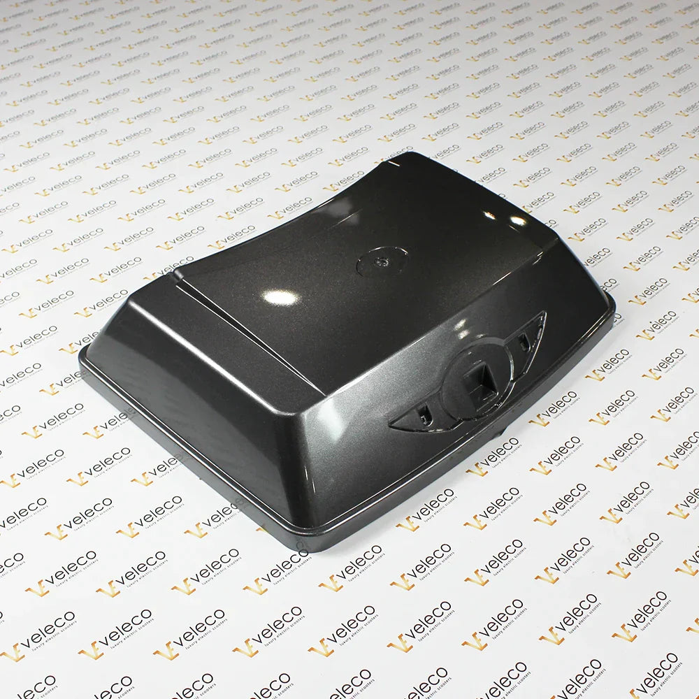 Gray Lockbox upper piece for Veleco FASTER and Veleco DRACO – dark grey plastic top case lid