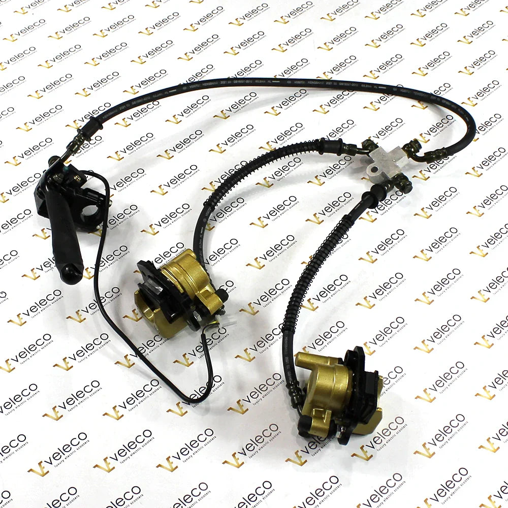Front Hydraulic Brake Set for Veleco Gravis and Veleco Faster – hydraulic brake set with calipers
