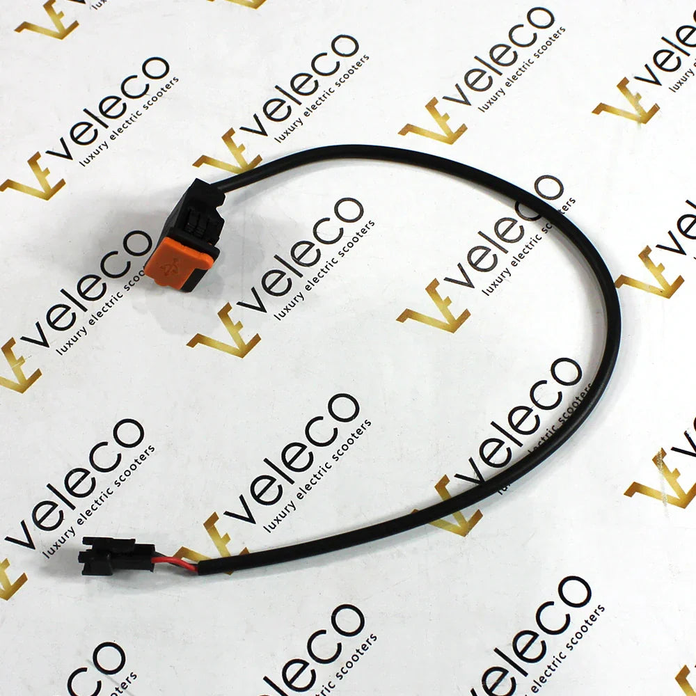 USB Port for Veleco Gravis – black cable with orange USB connector