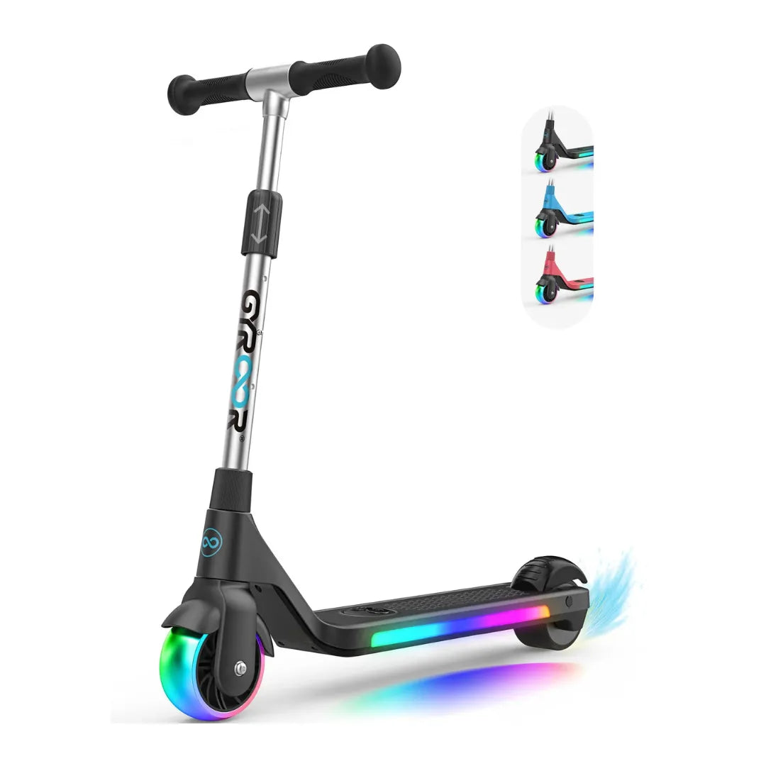Electric scooter Gyroor H30 – black colour variant, front three-quarter view