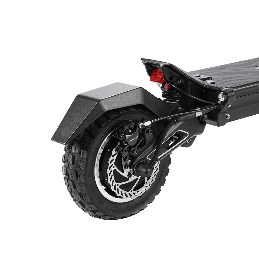 Electric Scooter Hiley Tiger 10 Gtr features a robust rear wheel with durable tire and brake system.