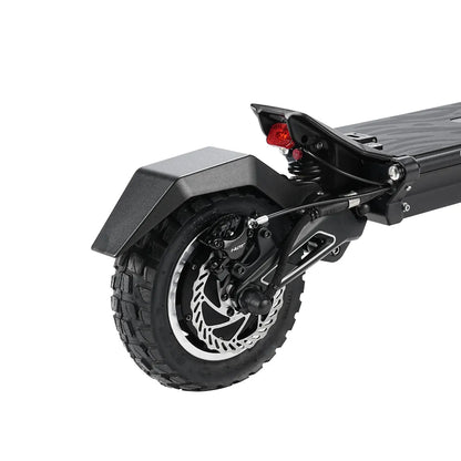 Electric Scooter Hiley Tiger 10 Gtr features a robust rear wheel with durable tire and brake system.