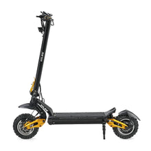 Electric Scooter Hiley Tiger King, robust design, large tires for stability, features a stylish black and gold finish.