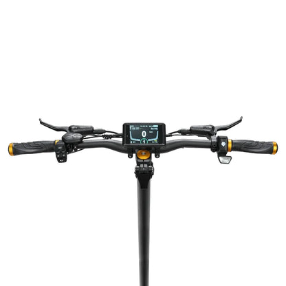 Electric Scooter Hiley Tiger King features a sleek handlebar design with a digital display and control buttons.