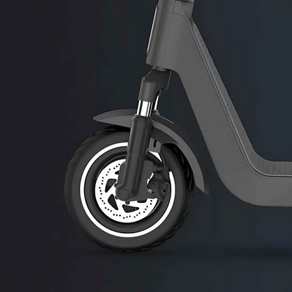 Electric Scooter Joyor Litego features a sleek design, robust front wheel, and durable tires for a smooth ride.