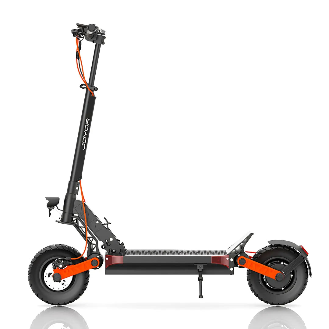 Electric scooter Joyor S5-Z – side view, kickstand down