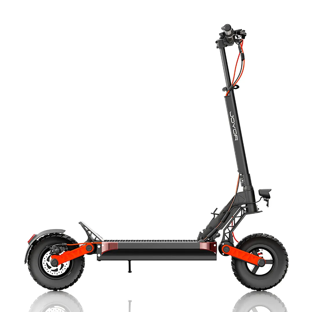 Electric scooter Joyor S5-Z – side view, kickstand up