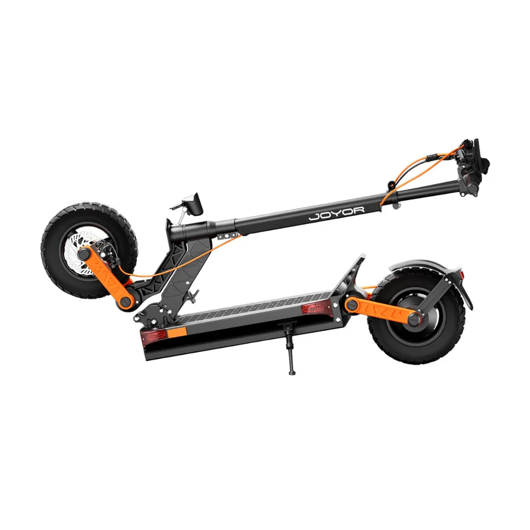 Electric scooter Joyor S5-Z – folded side view
