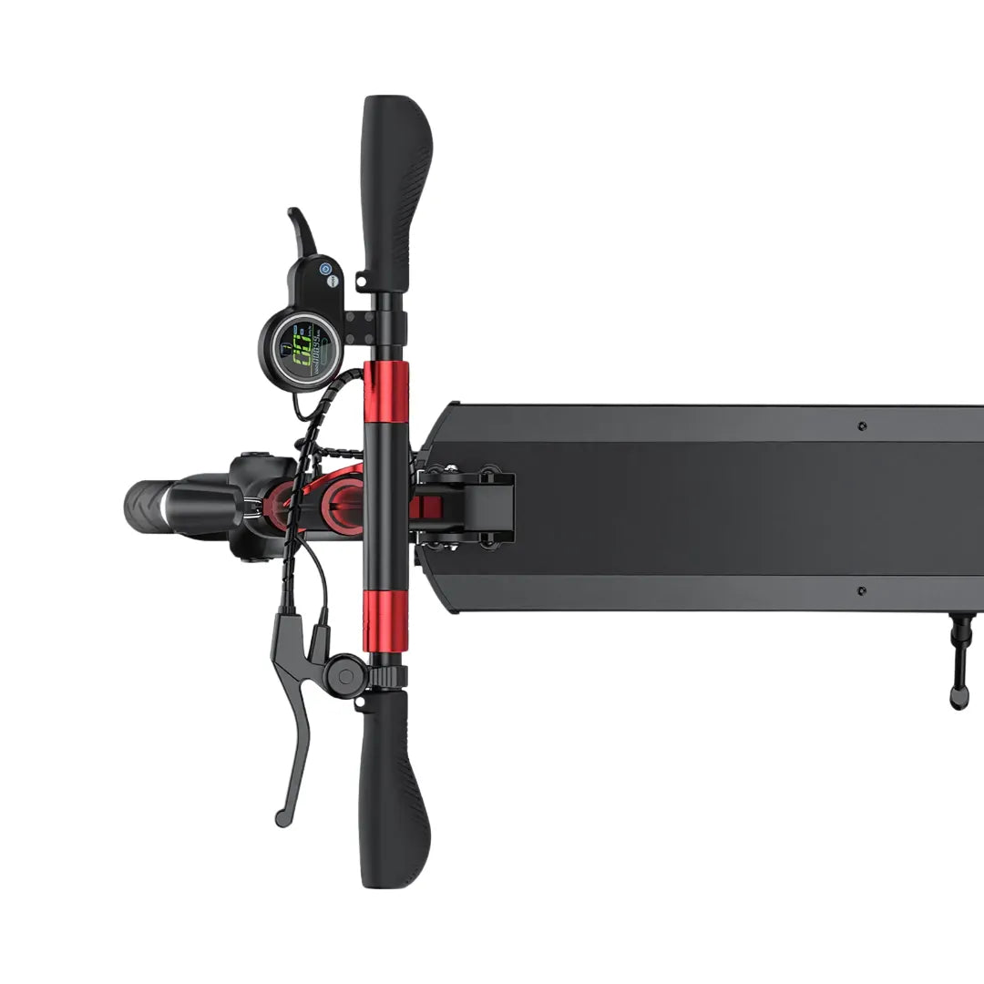 Electric scooter Joyor G5 – top-down view, folded handlebars