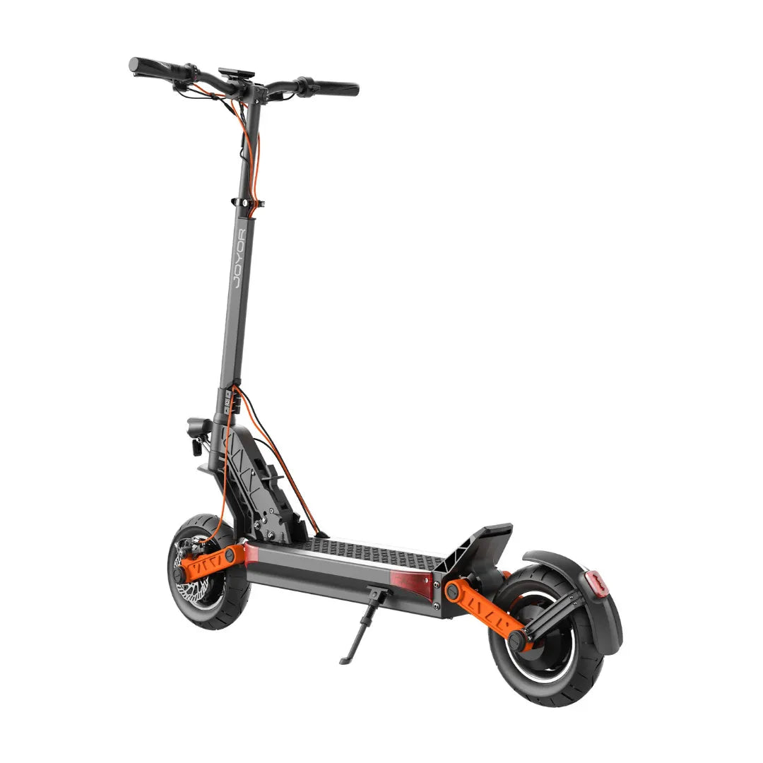 Electric scooter Joyor S10-S-Z – rear three-quarter view