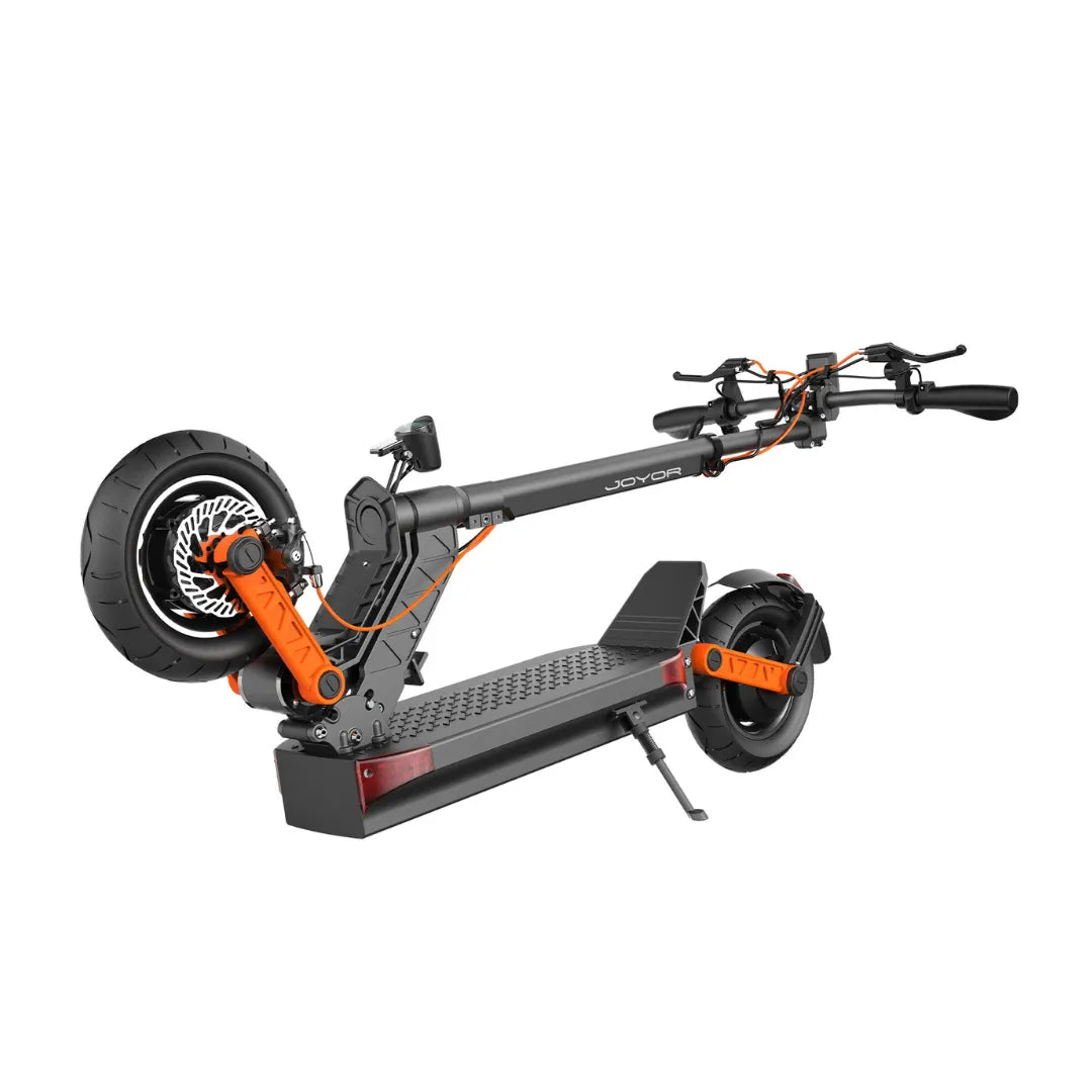 Electric scooter Joyor S10-S-Z – folded side view
