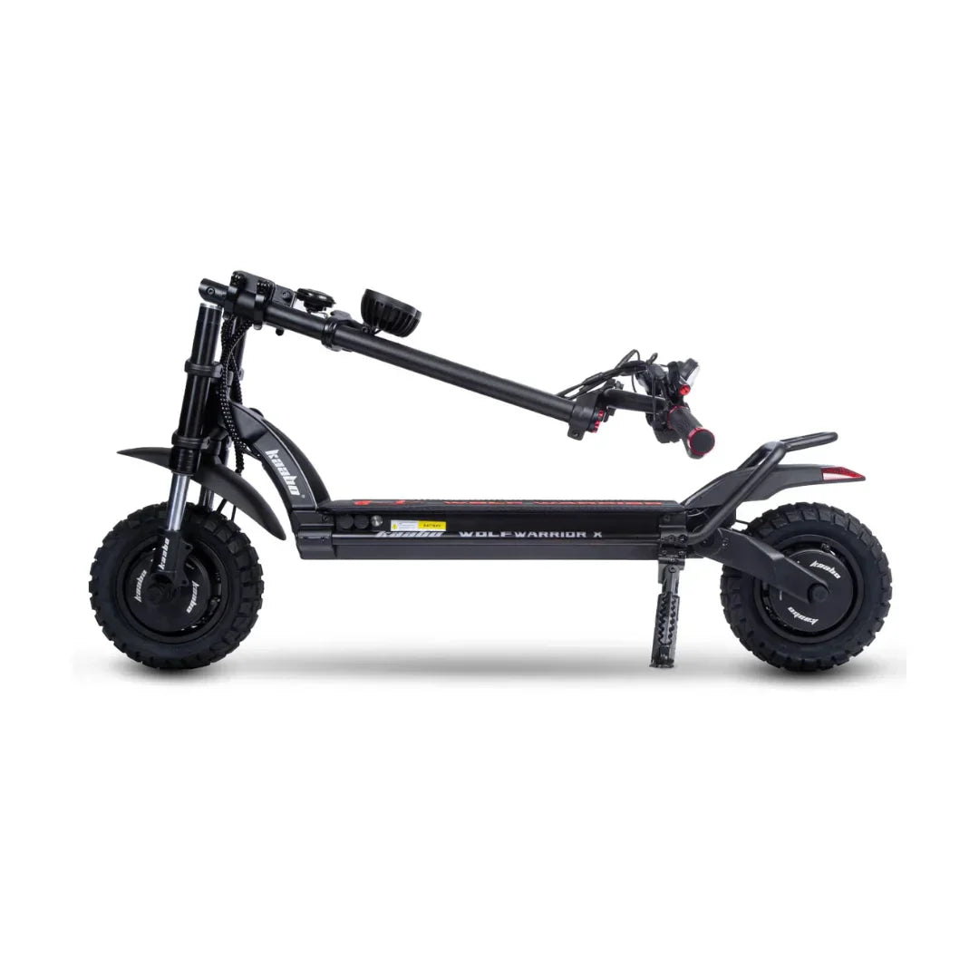 Electric scooter Kaabo Wolf Warrior X Plus – folded side view