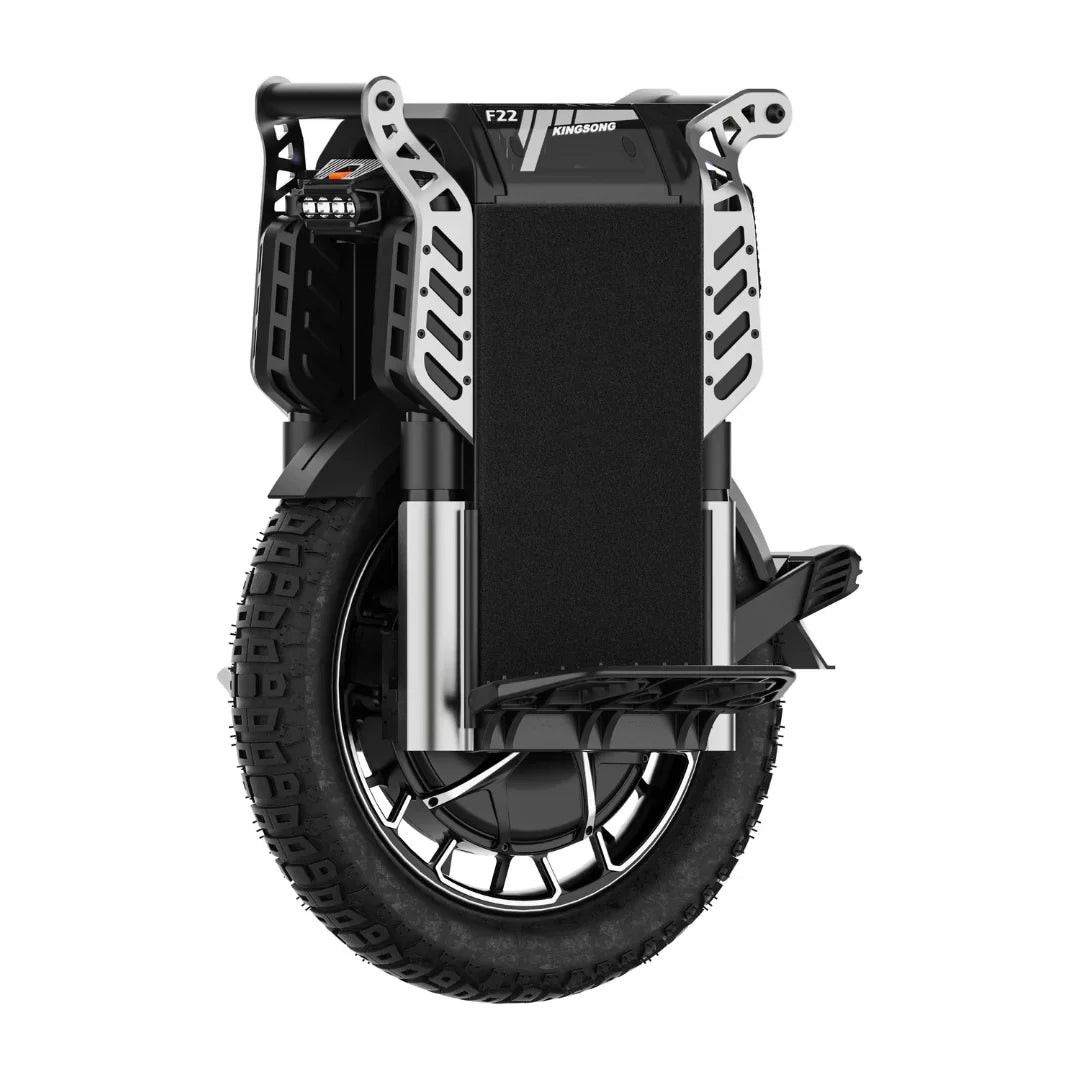 Electric Unicycle Kingsong F22 Pro features a robust design, durable frame, and all-terrain tire for optimal performance.