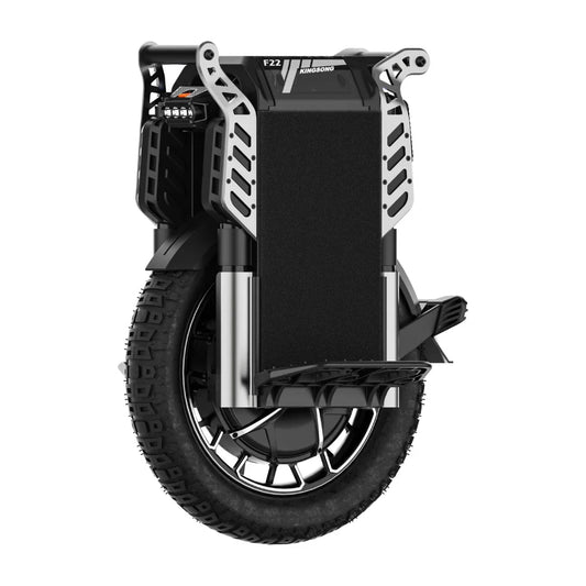 Electric Unicycle Kingsong F22 Pro features a robust design, durable frame, and all-terrain tire for optimal performance.
