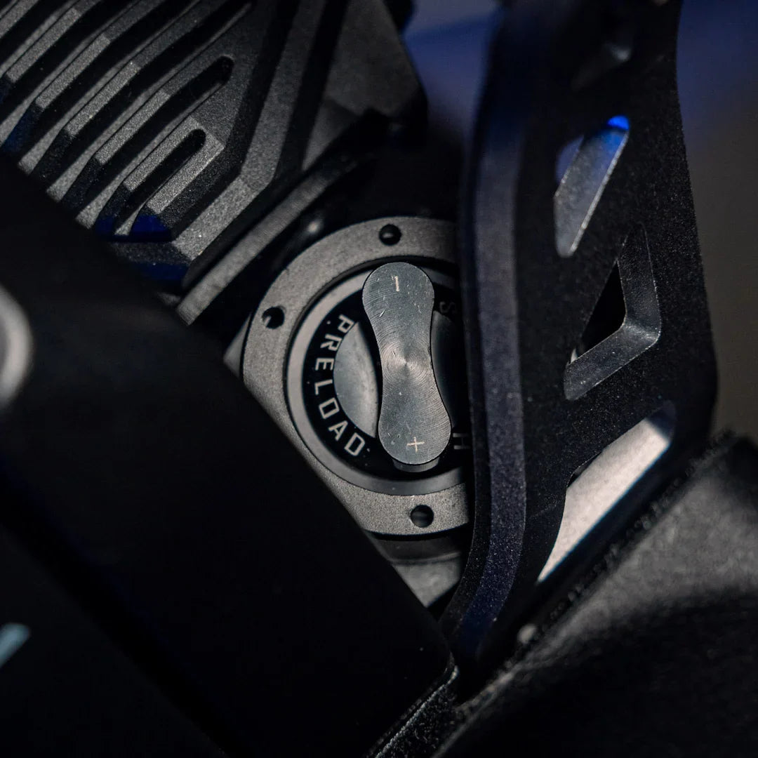 Electric Unicycle Kingsong F22 Pro features a detailed close-up of the preload adjustment control.