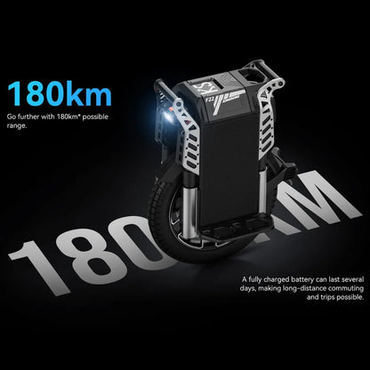 Electric Unicycle Kingsong F22 Pro, features a 180km range, ideal for long-distance commuting and adventures.