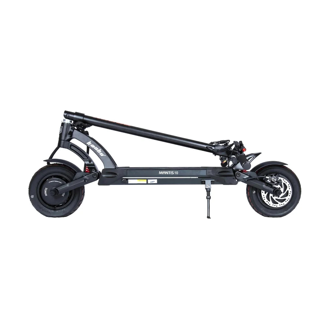 Electric scooter Kaabo Mantis 10 PLUS – folded side view