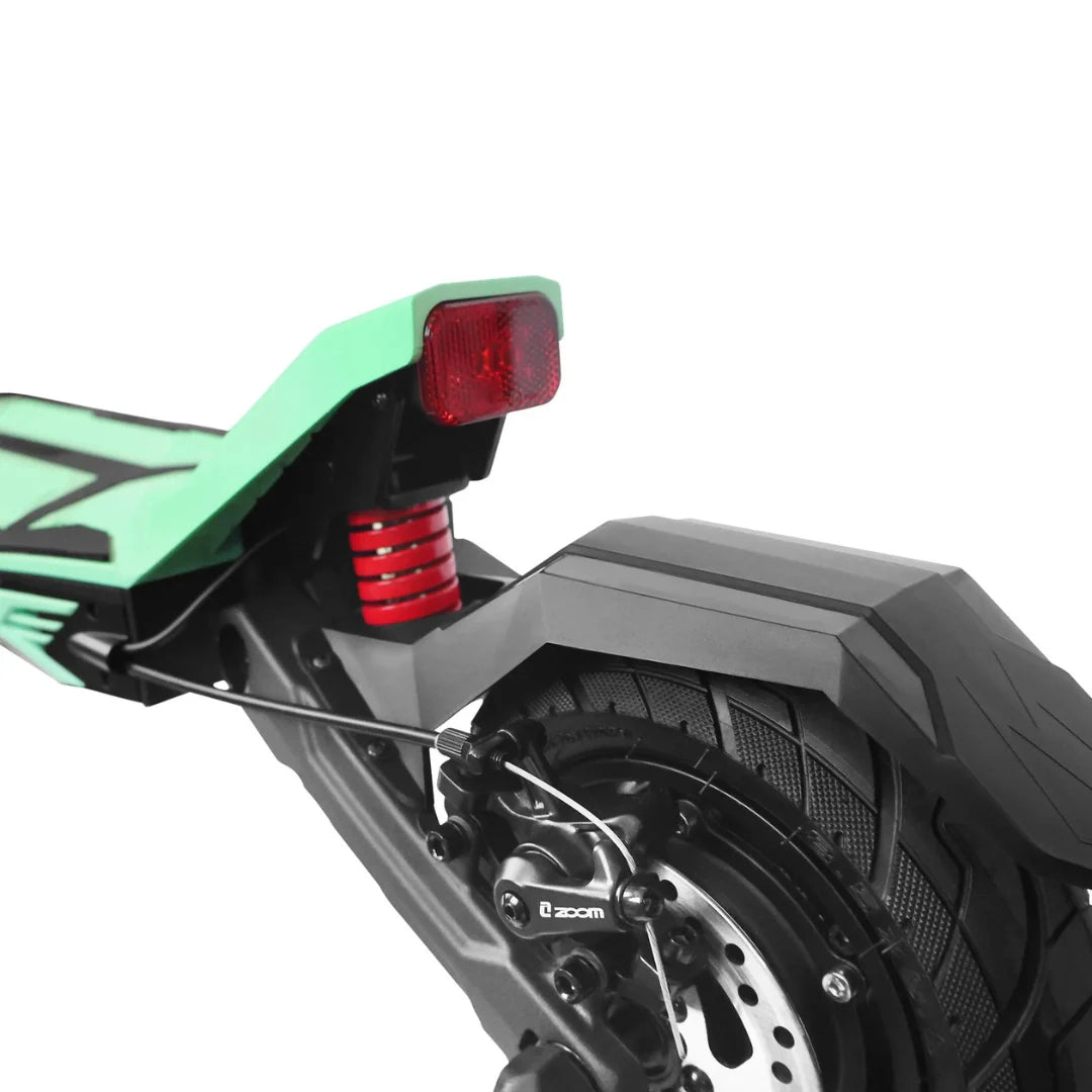 Electric scooter Kaabo Mantis URBAN – rear wheel, brake, and tail light