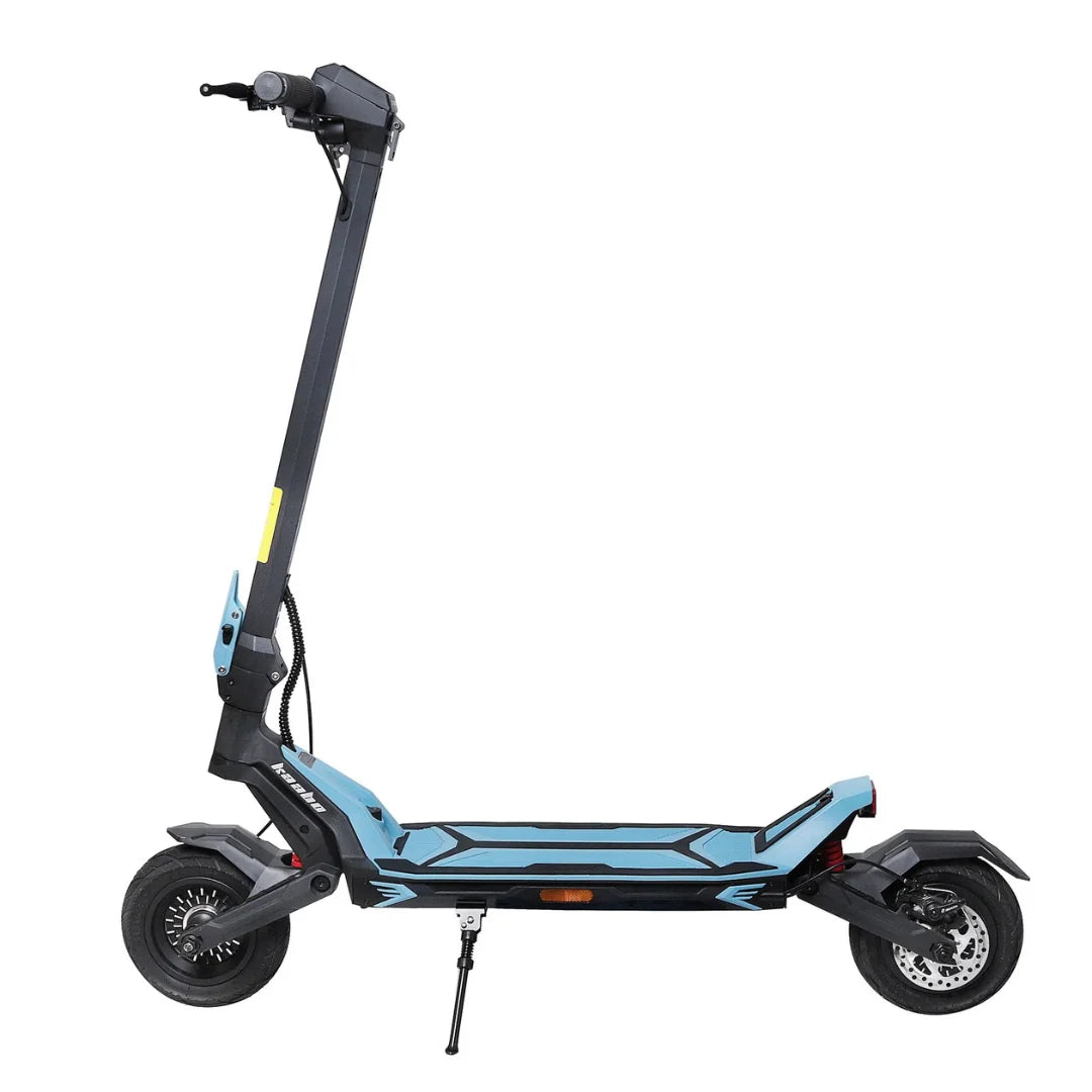 Electric scooter Kaabo Mantis URBAN – side view, light blue colour variant