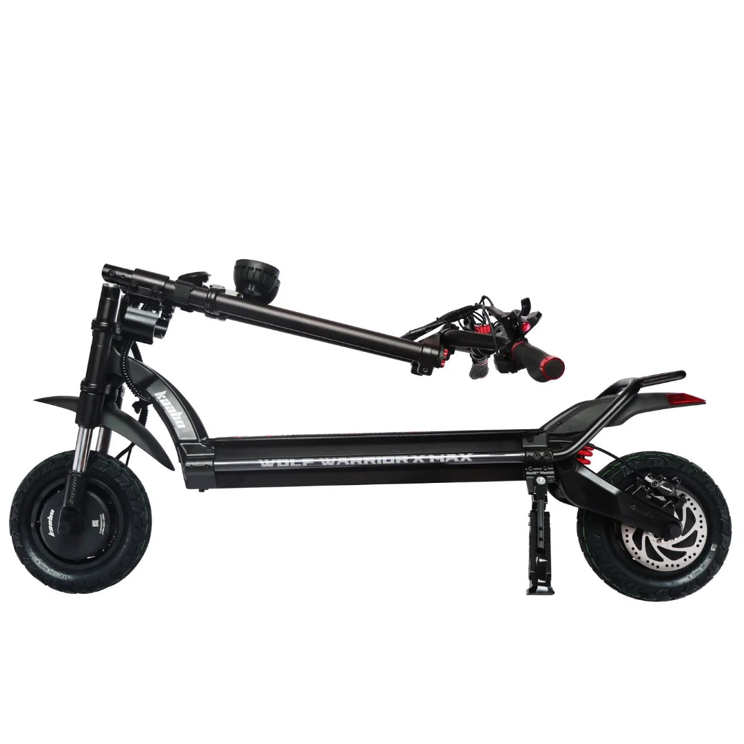 Electric scooter Kaabo Wolf Warrior X MAX – folded side view