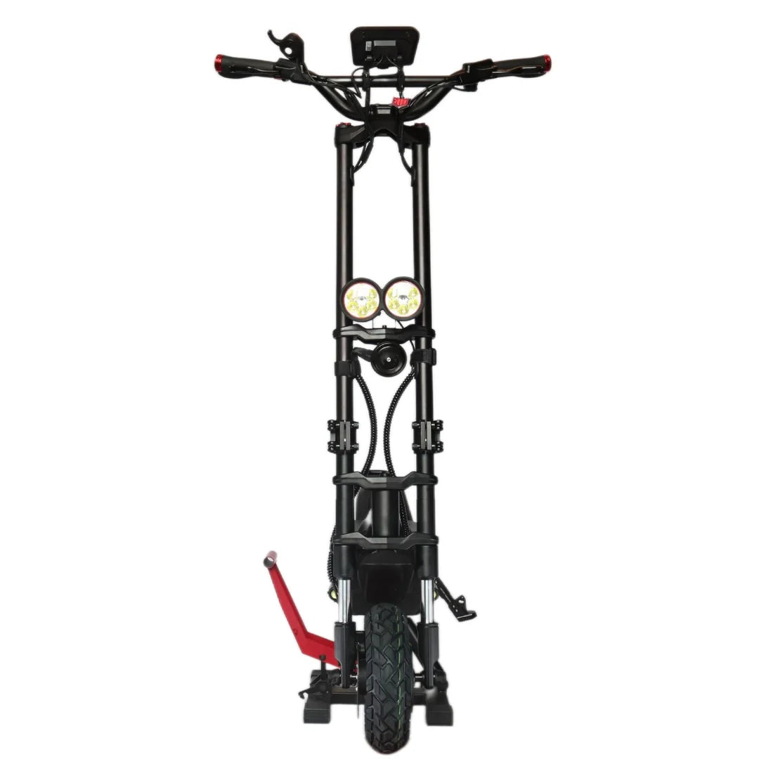 Electric scooter Kaabo Wolf Warrior X MAX – front view with headlights