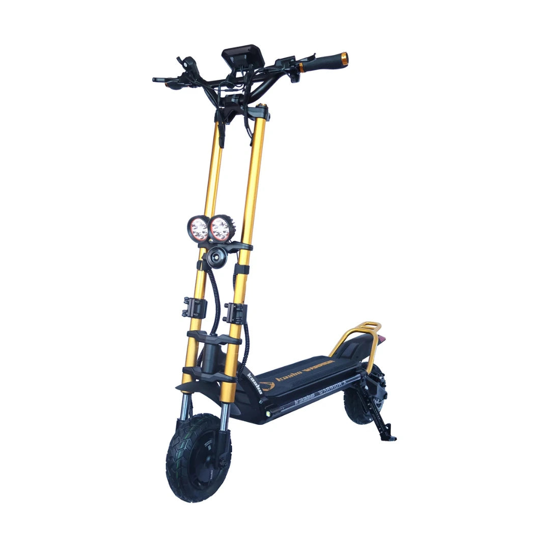 Electric scooter Kaabo Wolf Warrior X MAX – front three-quarter view, white background