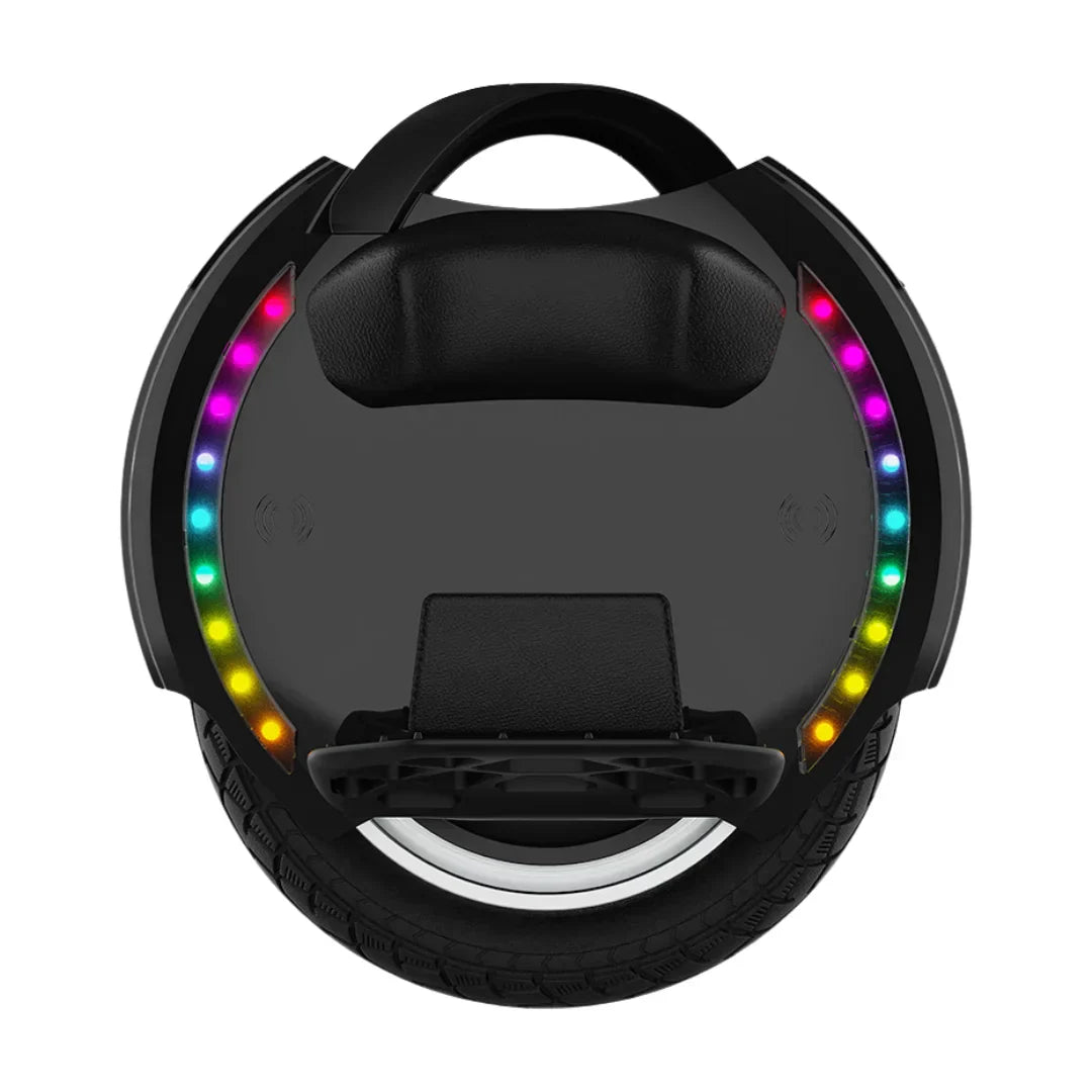Electric unicycle KingSong 14D – top view, black colour variant
